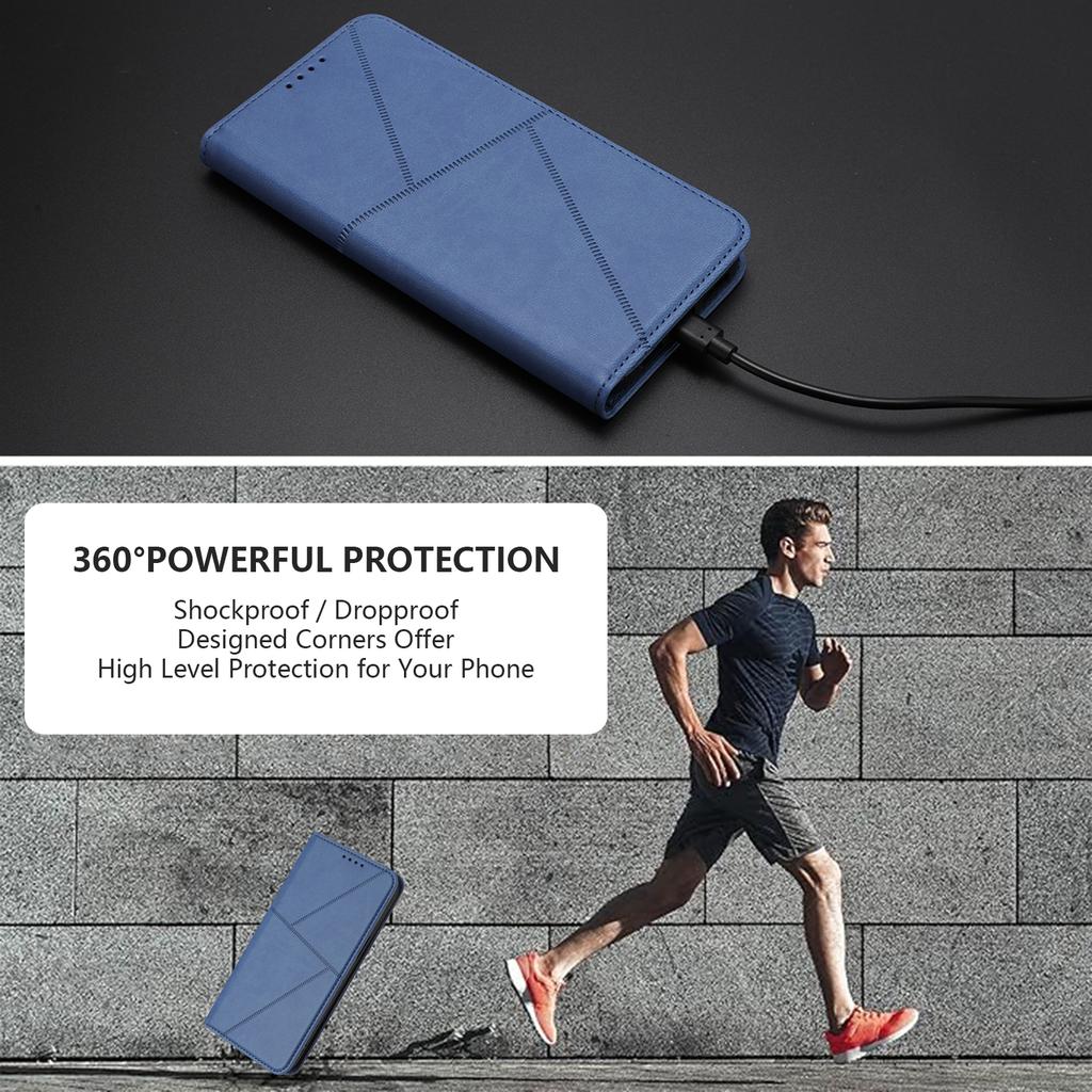 For iPhone 17 Air Wallet Case Magnetic Closure Leather Flip Phone Cover with Stand