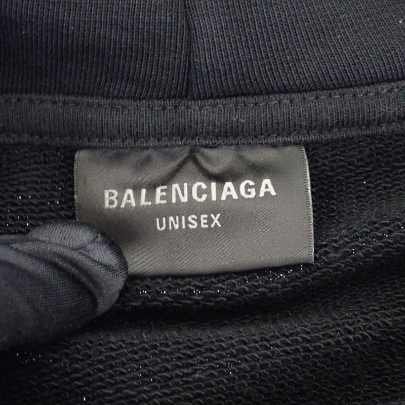 Balenciaga 729361 TNVL2 1070 XXS Parker Black Cotton Mens