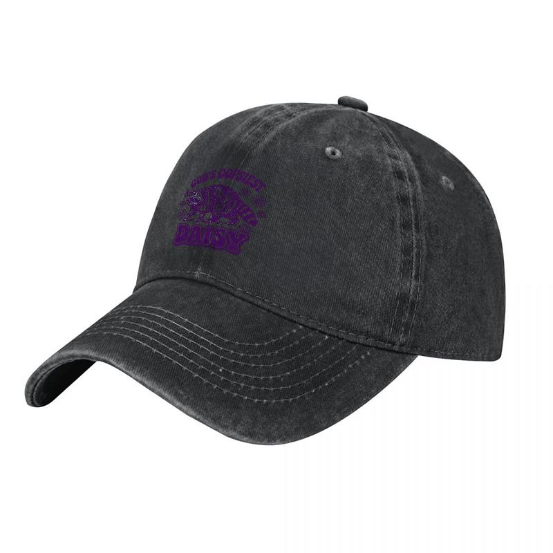 Ole Miss Purple Washed Cotton Baseball Cap Classic Fit Adjustable Hat for Daily Wear Sports
