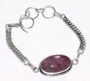 Most Beautiful Pink Tourmaline 925 Silver Plated Bracelet 8.5" Fashion Sale I4f31