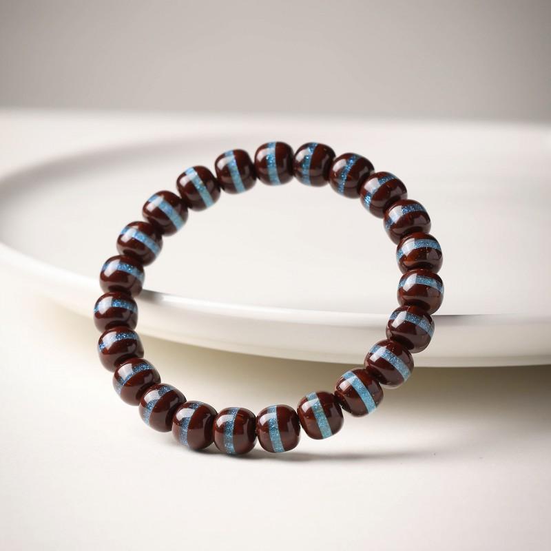 High Quality Gold Rat Bodhi Bracelet Natural Polished Carved Bucket Bead Men Women Jewelry