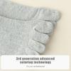 Men Toe Socks Long Cotton Simple Business Stockings Breathable 5 Finger Socks Calf For 4 Seasons