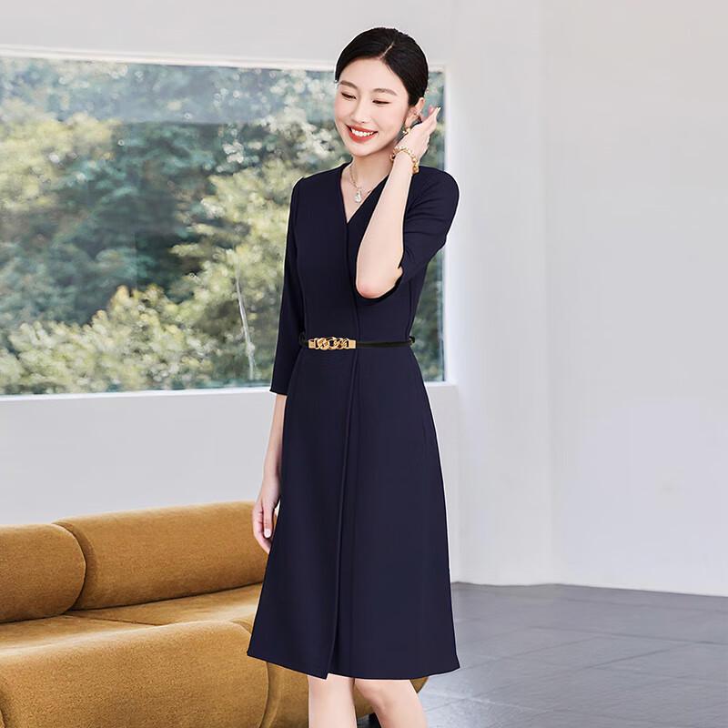 Women's Long Sleeve Professional Formal Work Dress