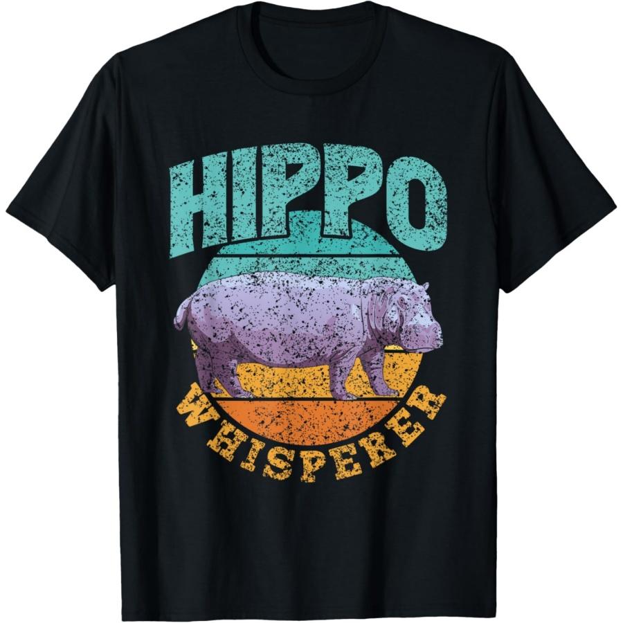 

Hippo Whisperer Saying Cute Hippopotamus Hippos Hippo T-Shirt XXXXXL чорний