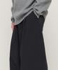 CARGOBROS Wide Nylon Belted Elastic Pants (Black)