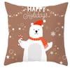 New Christmas Snowman Pillowcase Christmas Illustration Home Cushion Cover