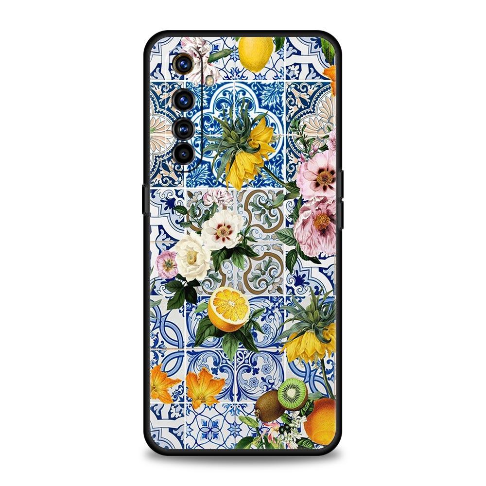 Mediterranean Lemon For Realme 11 10 9 8 5G 7 6 GT2 Pro Plus C21 C11 C25 C35 Silicone Cover For Realme GT Neo 2 3 3T Phone Case