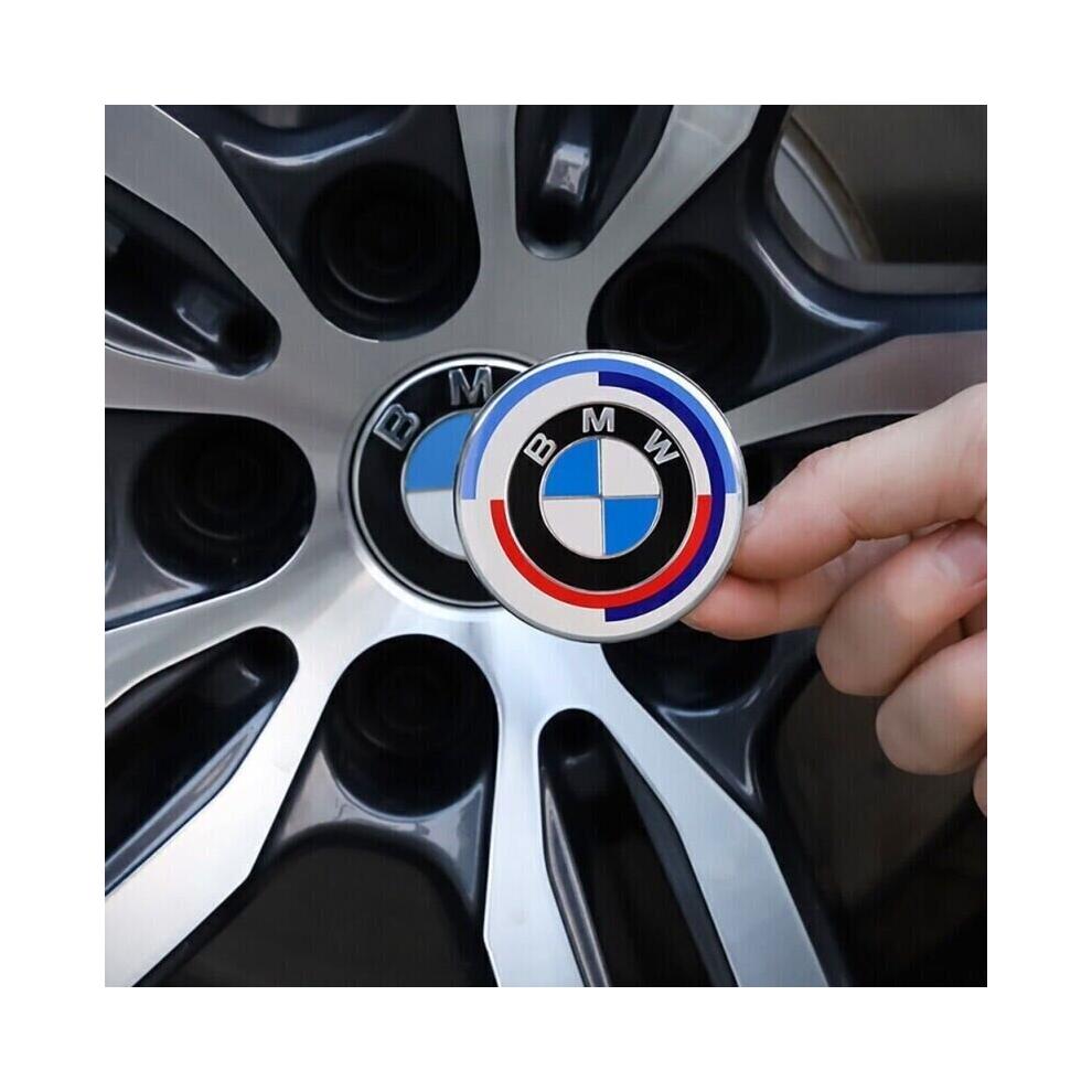 4 pièces BMW Cache-moyeux de roue 68mm Emblèmes Badges Convient à tous les modèles