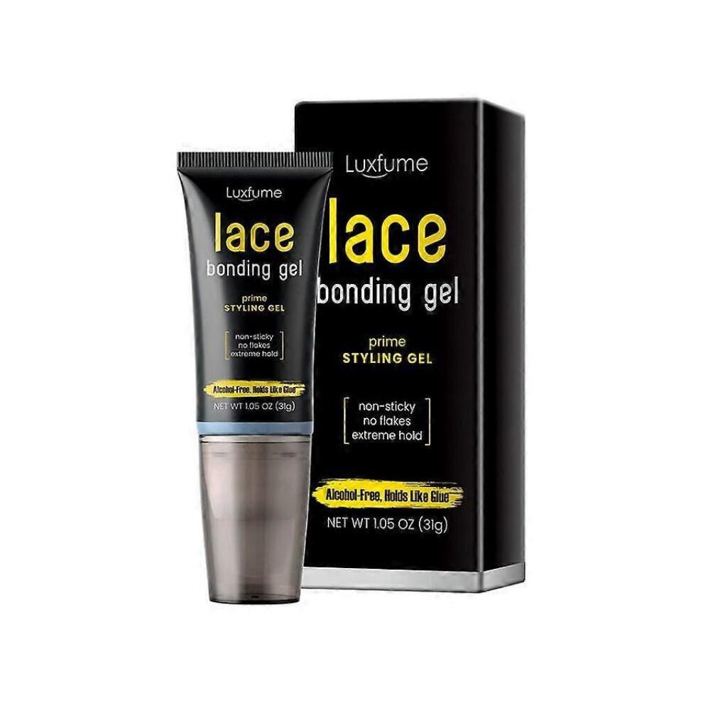 (2pcs) Lace Bonding Gel, Wig Glue Lace Glue for Women and Men,Brush Head Design, Invisible & Skin-Friendly Formula for Wigs
