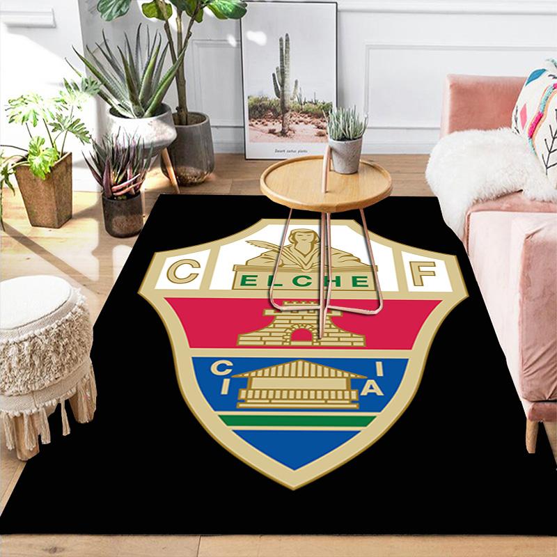 Elche club Pattern Rug Floor Mat for Living Room or Bedroom Soft and Comfortable Carpet a Gift for Birthday and Holiday.