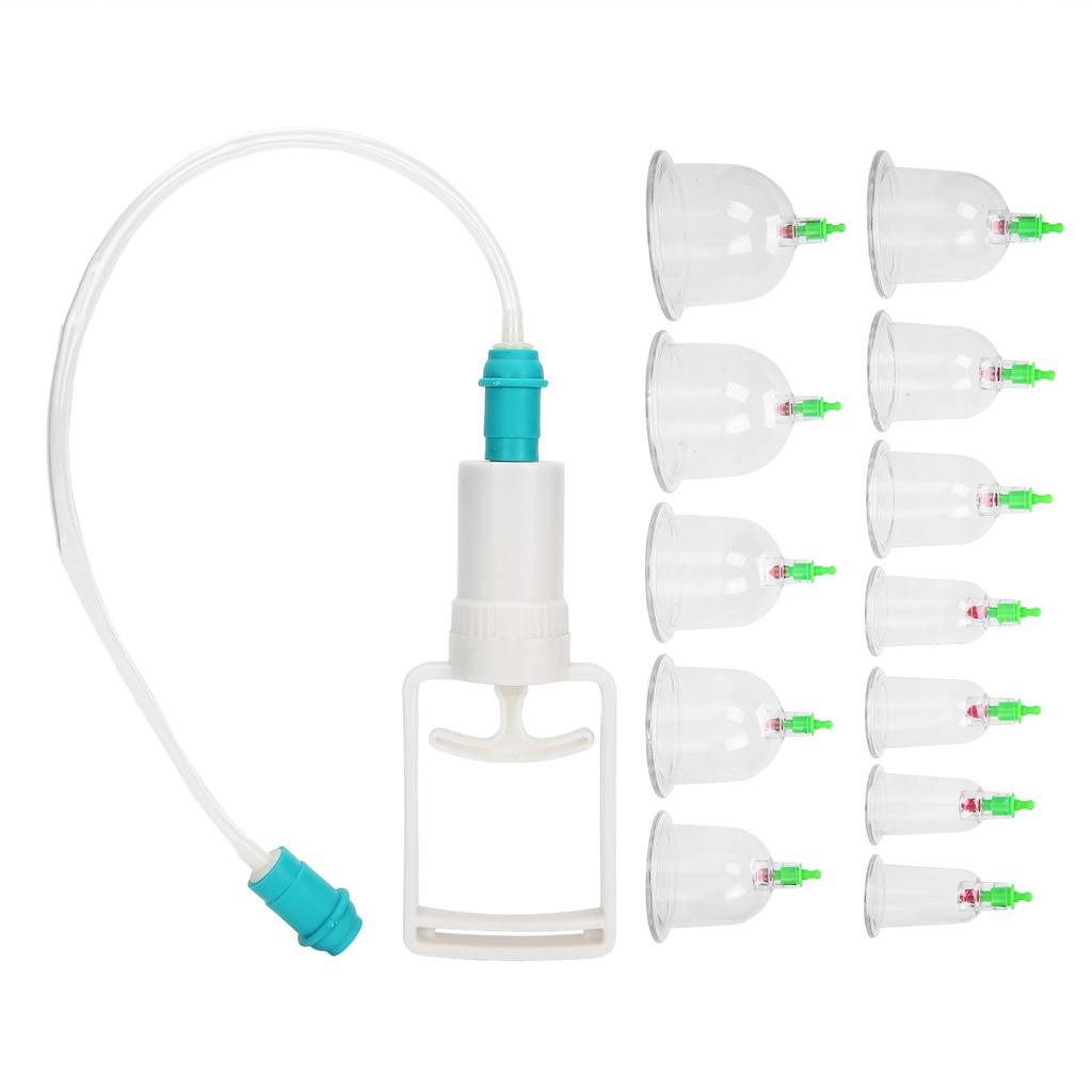 12 Stück Körpertherapie Massage Schröpfen Haushalt Vakuum Saug Schröpfgerät Set Gesunde Pflege