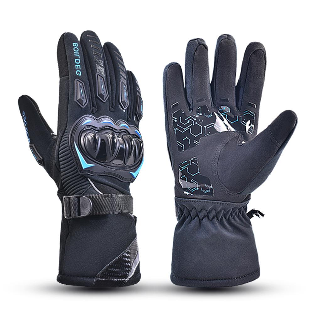 Winter Goatskin Full Finger Lightweight Anti-Slip Fishing Motorbike Riding Gloves for Cold Weather Activities Motorcycle Skiing