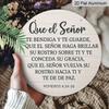 2D Flat, 1pc Spanish Bible Verse Wall Plaque "May the Lord Bless You" - Vintage Round Aluminum Sign Suitable for Decor, Church, , Office - Religious