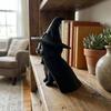 Creative Witch Cat Figurine 3D Printed Black Kitten Statue Desktop Decoration  Home Office Decor