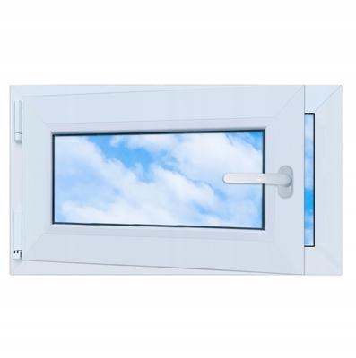 PVC Window White 70x40 LEFT, New 700x400 Mm Tilt and Turn RU Double-glazed