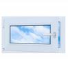 Fereastră PVC albă 70x40 STÂNGA, nouă 700x400 mm oscilobatantĂ DUBLU vitrată RU