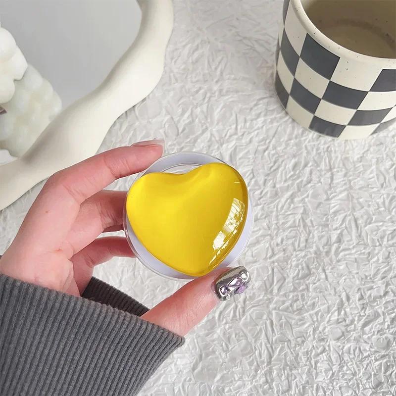 Korea Ins 3D Love Heart Magnetic Griptok Pop Support Phone Grip Holder Socket for Magsafe Ring Expanding Stand Cute Anti-Slip