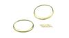 Kijima Brass Polished Turn Signal Rims for Honda Rebel 250/500 (20Y-) and Rebel 1100 (Set of 2) Part Number 217-45161