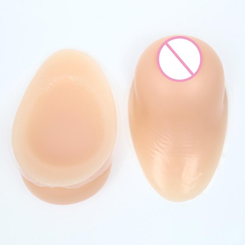 Non-adhesive Silicone Breast Forms Waterdrop Shape Bra Inserts Crossdresser & Mastectomy Use Comfortable Chest Pad