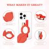 Lips Shaped Phone Lipstick Holder Silicone Phone Protective Case Mobile Phone Case  Women Girls