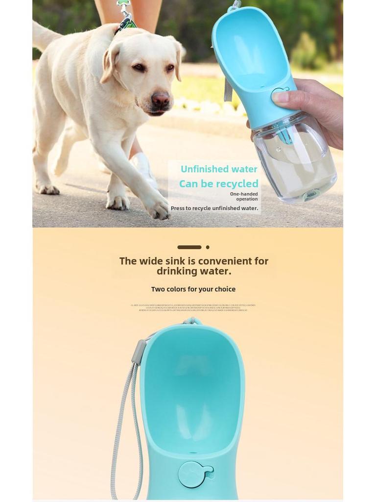 Tragbarer Wasserbecher für Haustiere mit doppeltem Verwendungszweck für den Außenbereich