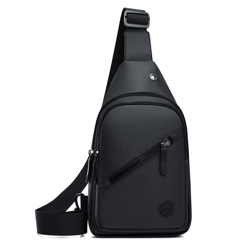 Men Chest Bag Waterproof Oxford Material With Adjustable Strap For Daily Use