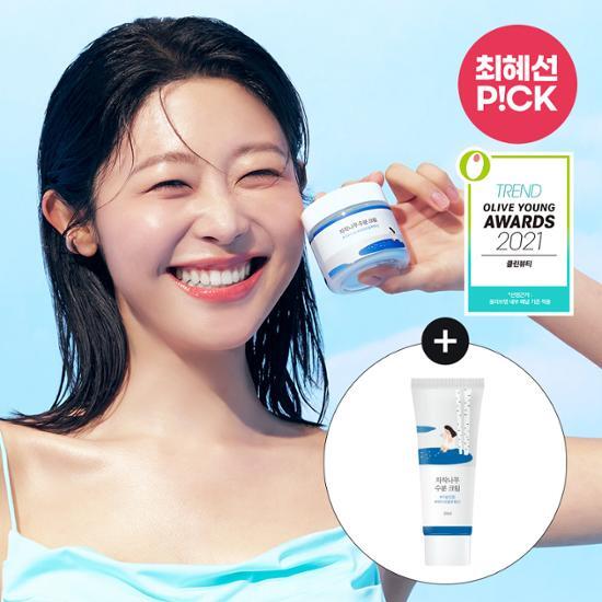 

[Choi Hye-sun PICK] Увлажняющий крем Round Lab Birch (80мл оригинального продукта + 20мл дополнительный подарок), Корейская косметика