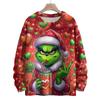 Ladies' Fashionable Casual Long Sleeved Christmas Cute Printed Round Neck Knitted Yarn