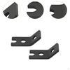 2 Pieces Flag Pole Mount Brackets Accessories Wear Resistant Convenient Metal Sturdy