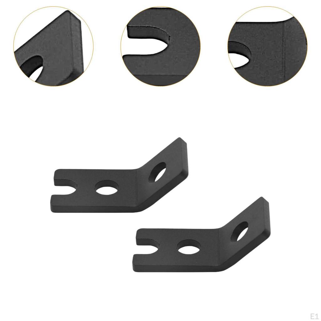 2 Pieces Flag Pole Mount Brackets Accessories Wear Resistant Convenient Metal Sturdy