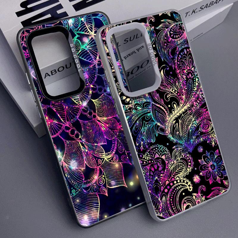 Mandala Sunflower Dreamy Style Shockproof Phone Case for Samsung A17 A16 A15 A14 A37 A57 A36 A56 A26 A35 A55 A25 A34 A54 A24 A13