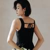 Laengsseon Ls_A-Line Slip Black Dress