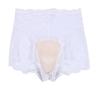 Padded Cover Panties Crossdressing Shorts Underwear Lace Pants Disguise Lingerie Free [cocoriko] Men's Men's Boys' (JP, Alphabet, Size, L_White)
