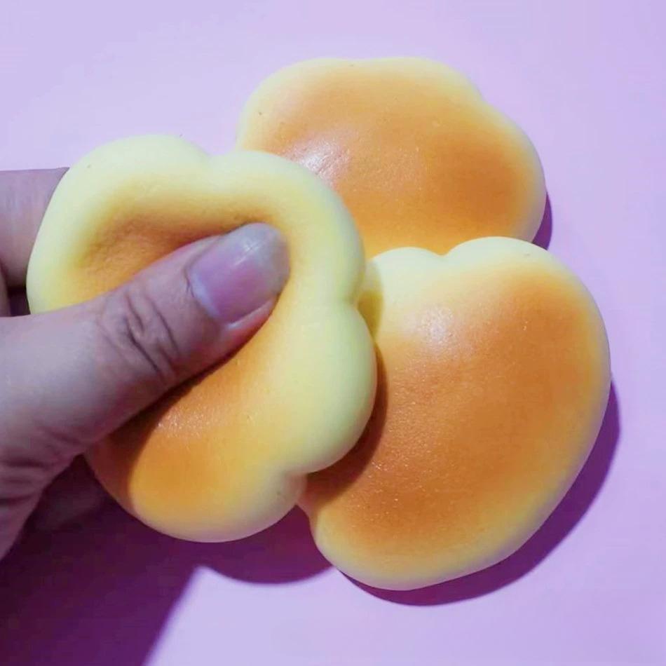 Caramel Color Cloud Bread Slow Rebound Pinch Music Decompression Vent Adult Toy Squishy Decompression