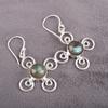 Labradorite Earrings, Handmade Gemstone 925 Sterling Silver Earrings Antique Jewelry, For Gift Silver Jewelry