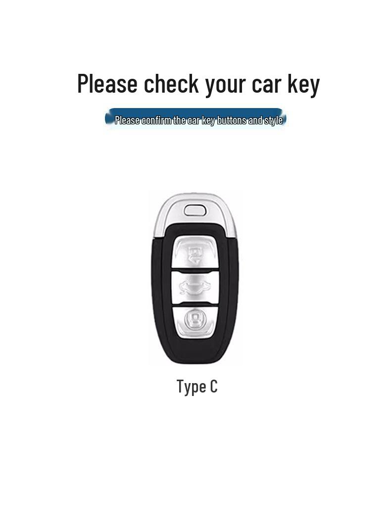 Luxury Metal Key Case for FAW Hongqi H7/Ehs3 - Unisex High-End Car Accessory with Buckle