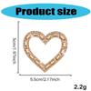 Heart Sewing Patches Elegant Heart Beaded Sequined for Decoration Rhinestones Appliques Sew On Dress