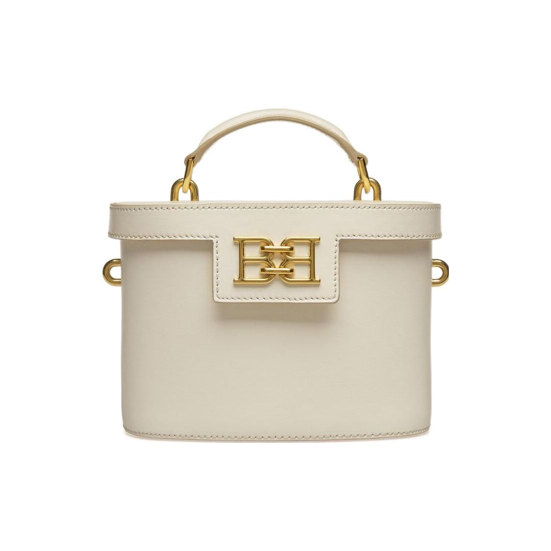 Bally Bengi 19 Effen Kleur Magnetische Gesp Sluiting B Type Decoratie Kalfsleer Handtas Schoudertas Crossbody Tas Dames tassen Wit 6301609 Basic Set (Bag+Dust Bag)