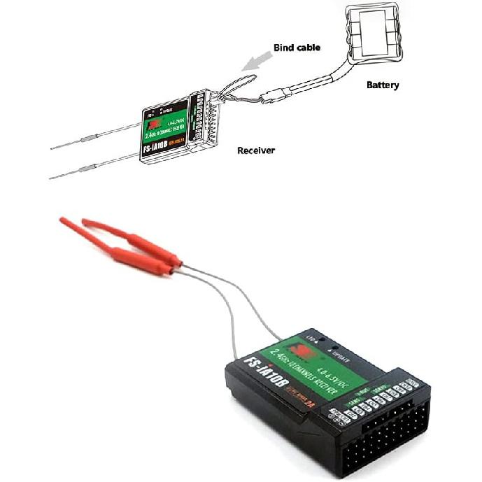 Flysky FS-iA10B 10CH RC Receiver PPM Output Compatible for FS-I4 FS-I6 GT2E GT2G FS-I10 FS-I6S TH9X FS-CT6B GT3C CT3C FS-I4 FS-IT4S Transmitter