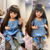 Reborn Baby Girl Dolls Made of KEIUMI 55 Cm Full Silicone Vinyl Realistic Princess Bebe Newborn Doll Toy Birthday XMAS Gift