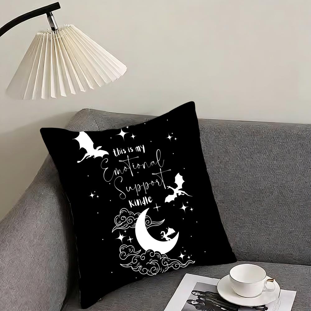 Cartoon WWingS DDragonS Cushion Cover Pillowcase Comfort Sofa Bed Silky Elegant Invisible Zipper Decorative Cushion Cover