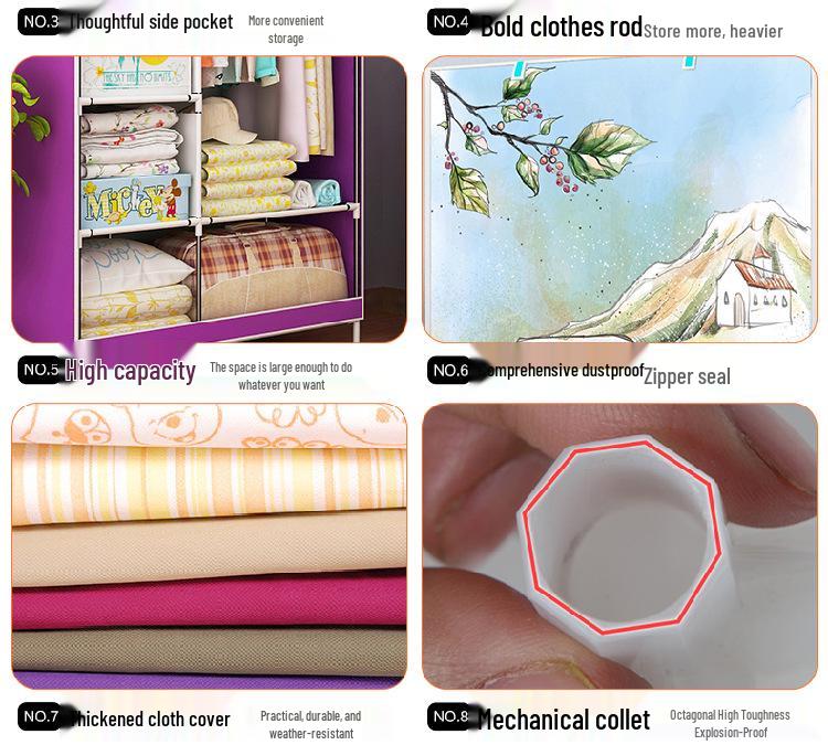 Compact Foldable Wardrobe for Dorms or Rentals: Easy Assembly & Layered Storage