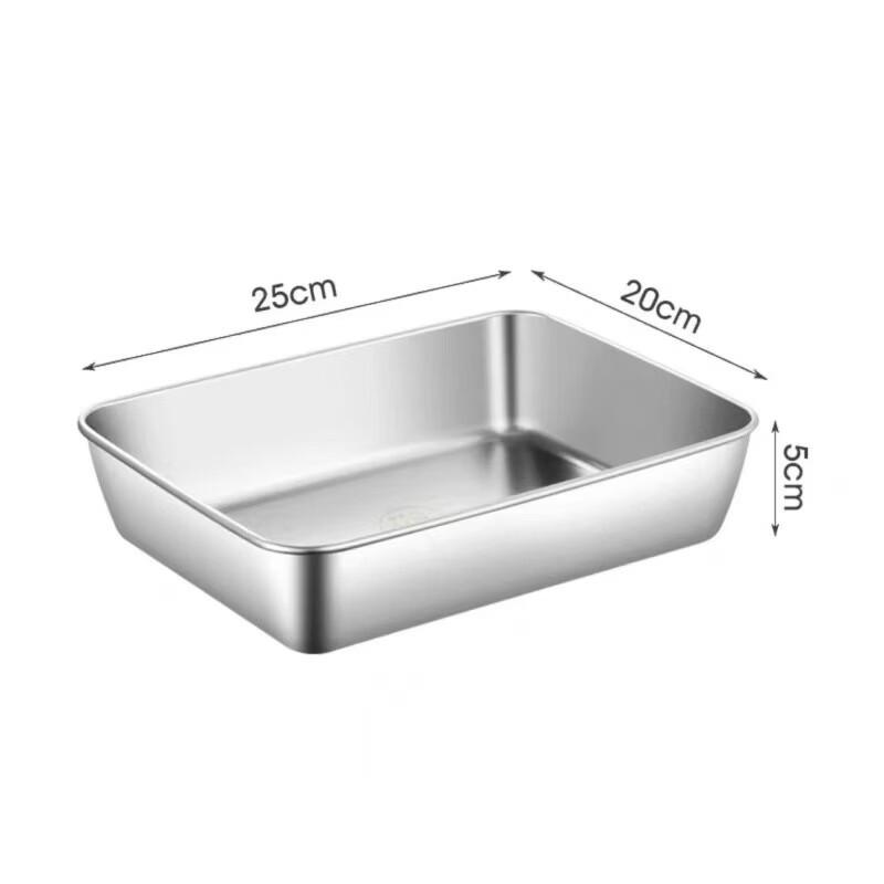 Diruien Stainless Steel Stackable Food Storage and Baking Pans