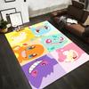Colorful Cartoon Style Pokémon Character Rug for Kids Room Decor Suitable for Use As an Anti-slip for Living Room Bedroom Sofas