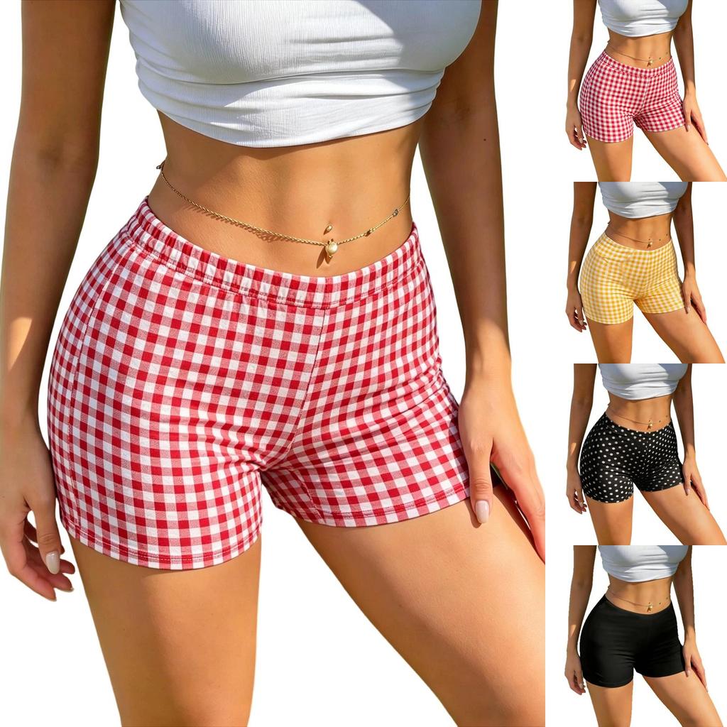 Women's Casual Slim Fit Sport Shorts Elastic Waistband Stretchy Lightweight Breathable Fabric Suitable for Outdoor and Indoor Activities