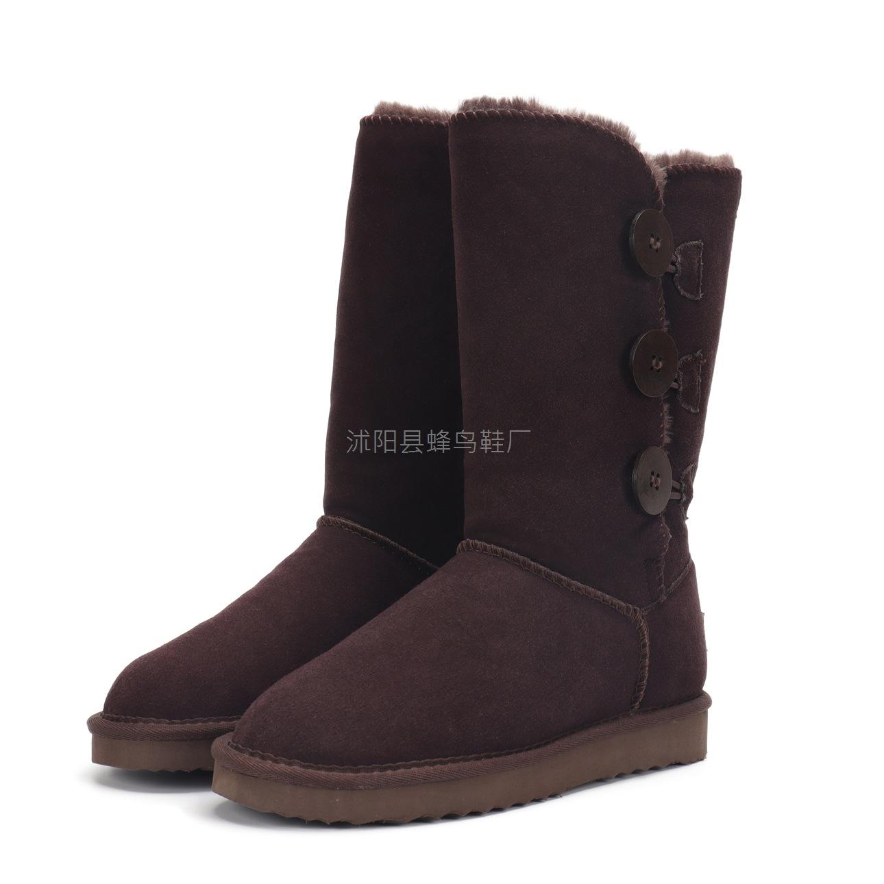 

1873 high button snow boots snow shoes footwear cotton boots TUGGY sangpo 43 шоколадний