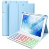 iPad Keyboard Case 10.9" for 11th Gen with 7-Color Backlight, Magnetic Attach, Pen Slot, Detachable, Fits Air & 9th Gen Tablets