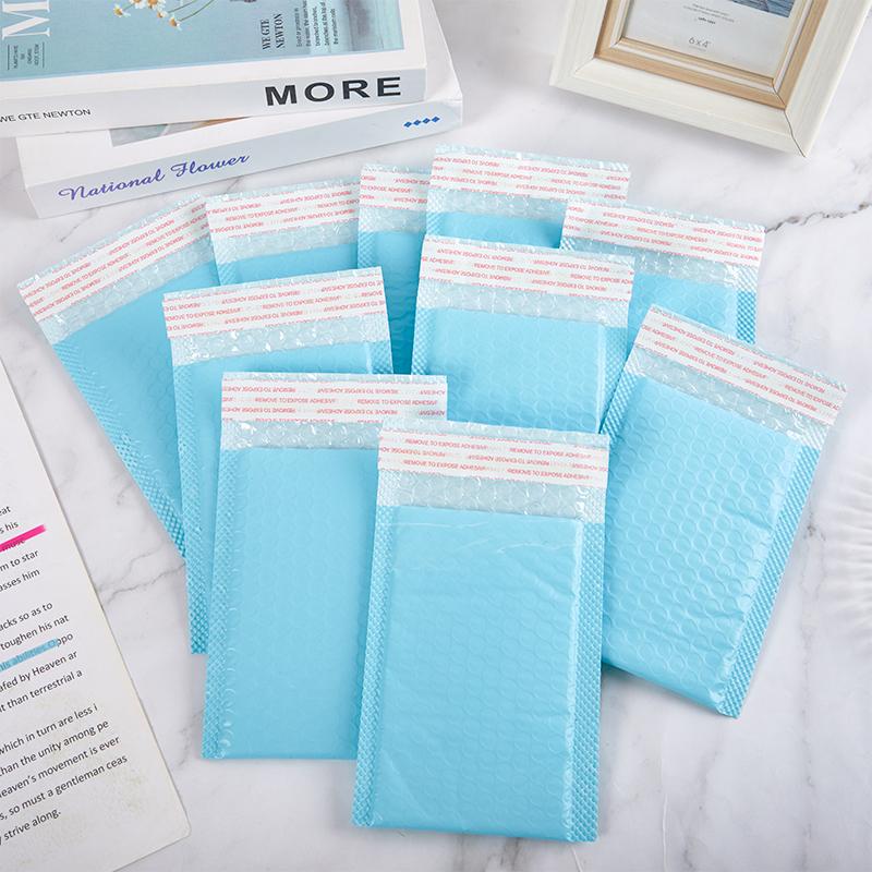 10Pcs Light Blue Bubble Mailers Padded Mailing Envelopes Self-Seal Shipping Bags for Small Business Bubble Bag onesize