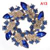 Women Brooches Scarf Bling Bling   Flower Brooch Pins