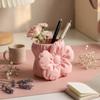Makeup Brush Bin Puff Flower Pen Holder Desktop Organizer Simulation Floral Model  Study Room Decor